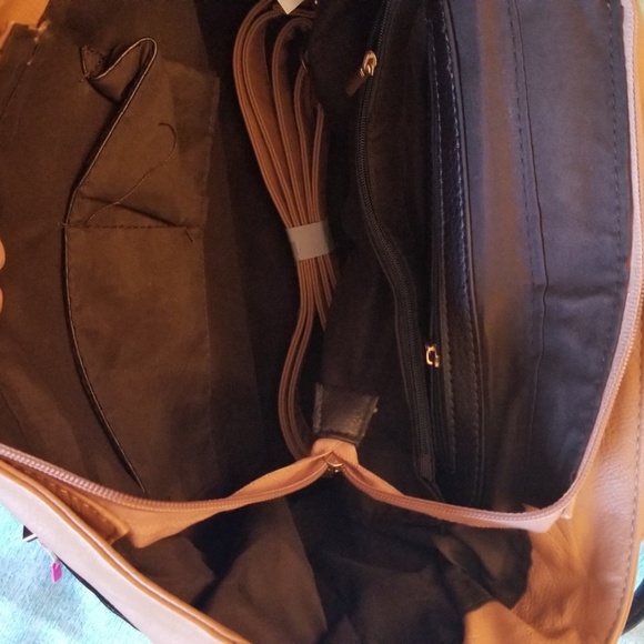 NWOT Shoulder Bag/Satchel Faux Soft Leather - Picture 6 of 8